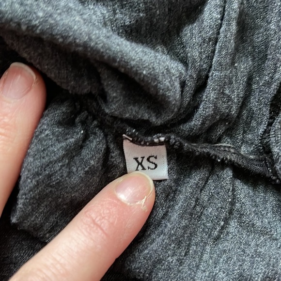 NUX Ruched Dark Gray Tank Top in XS - Picture 4 of 5